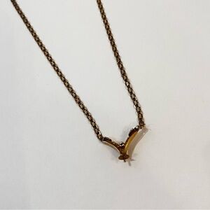 Dainty Gold and Diamond Necklace